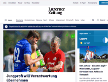 Tablet Screenshot of luzernerzeitung.ch